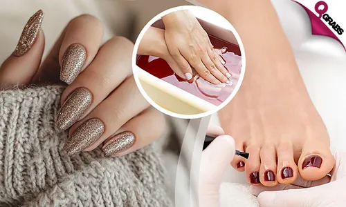 Ladies' Manicure & Pedicure Services: Polish, Paraffin Treatment, & Extensions!